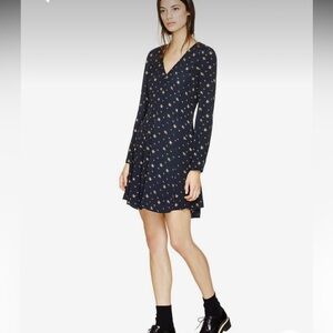 Aritzia Mini Floral fit and flare dress